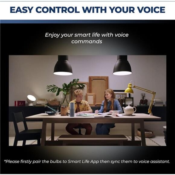 Smart Light Bulbs 60W Equivalent, WiFi Smart Bulb Compatible with Alexa/Google - Picture 4 of 7